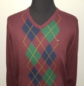 Tommy Hilfiger Argyle V-neck Sweater